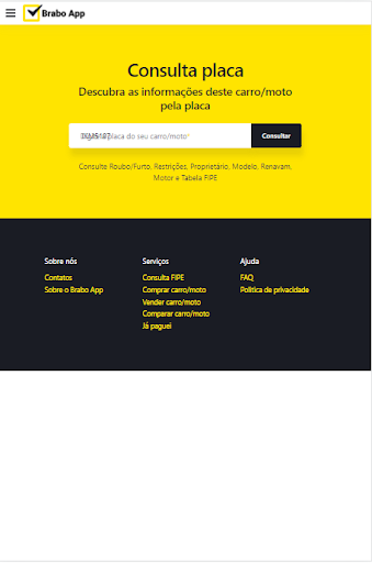Brabo App - Consulta Placa para PC
