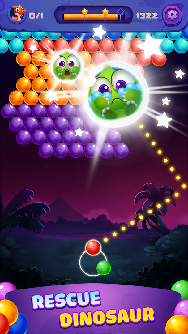 Bubble Shooter: Primitive Dinosaurs - Egg Shoot الحاسوب