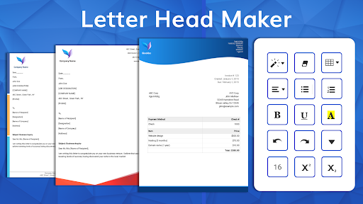 Letterhead Maker with logo PDF پی سی