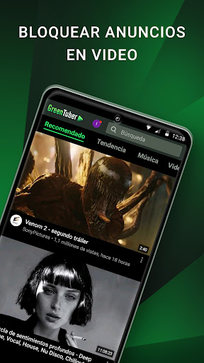 GreenTuber bloquea anuncios PC