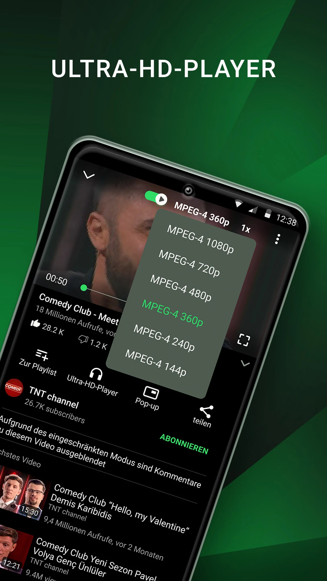 GreenTuber blockiert Werbung PC