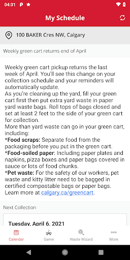 Calgary Garbage Day PC