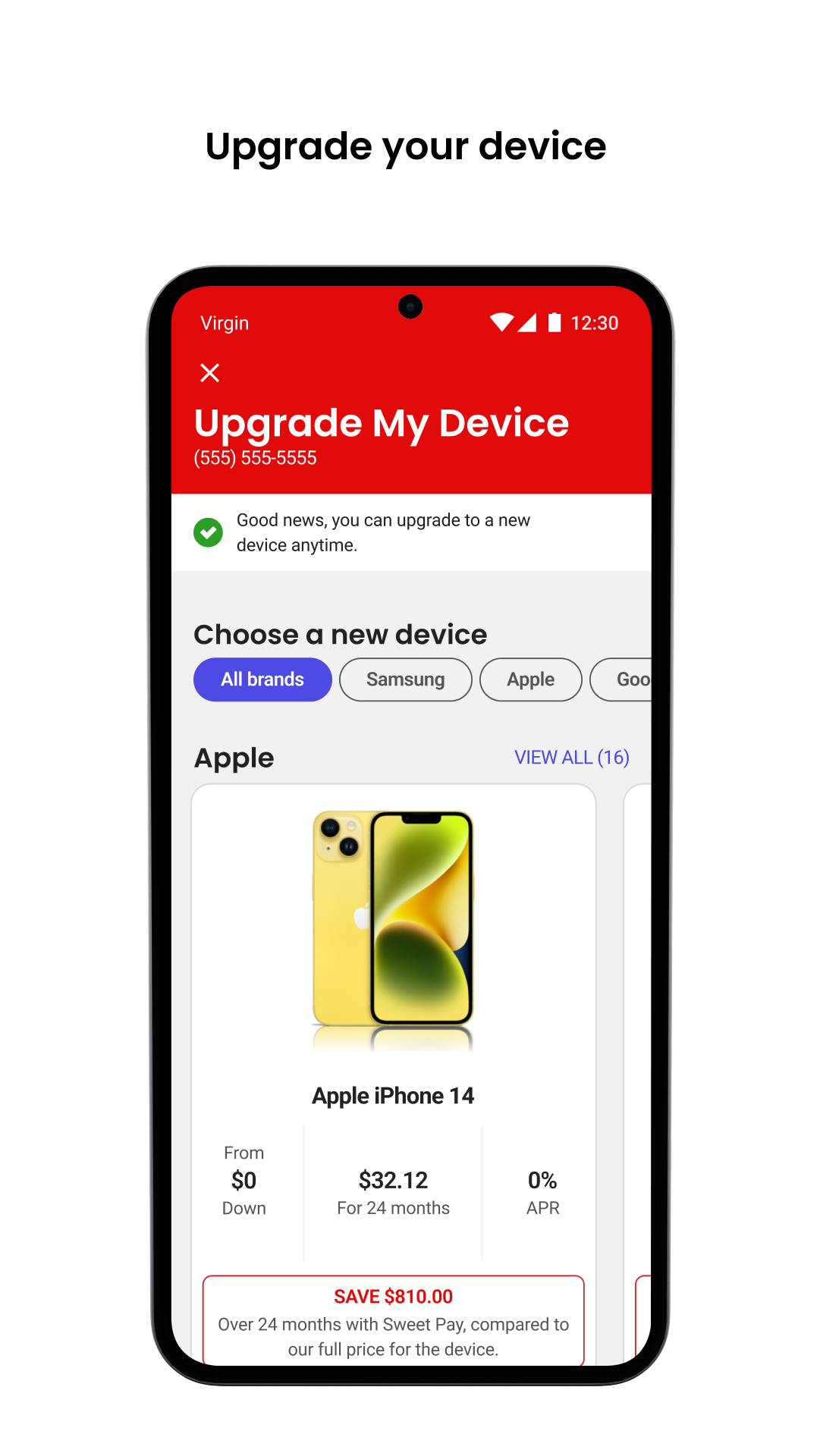Virgin Plus My Account PC