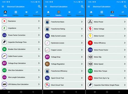 Electrical Calculation App پی سی