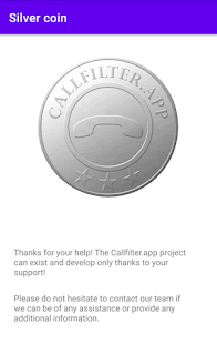 Silver donation Callfilter.app PC