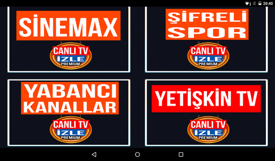 Canlı TV İzle Mobil HD TV PC