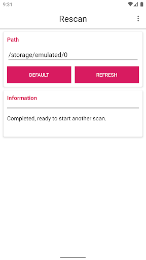 Rescan Media - Refresh Storage PC
