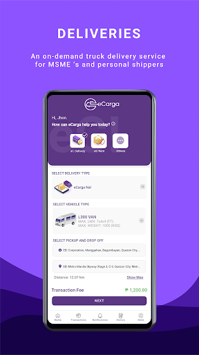 eCarga Shipper App پی سی