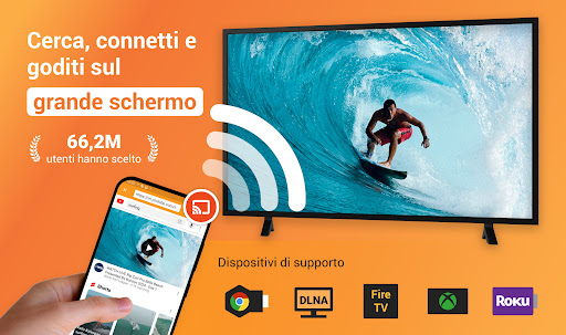 Trasmetti video alla TV: XCast