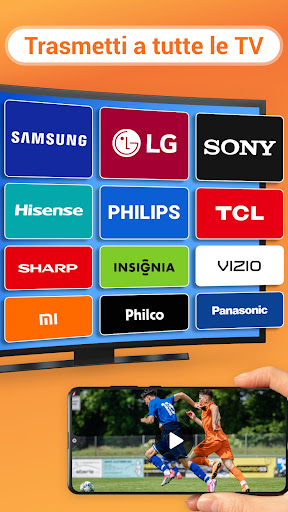 Trasmetti video alla TV: XCast