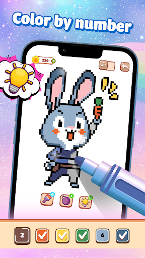 Pixel Number - DIY Coloring