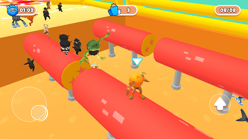 Silly Guys Race: Fall & Run