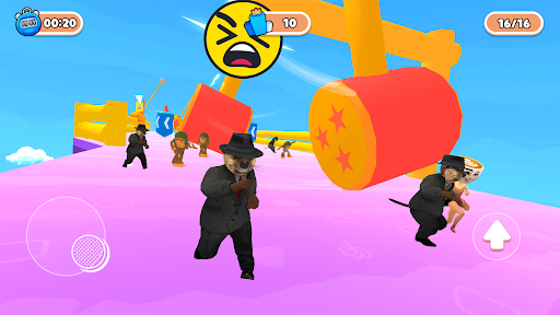 Silly Guys Race: Fall & Run