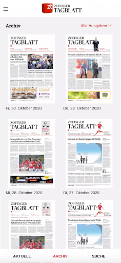 Zofinger Tagblatt - E-Paper un