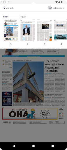 Thuner Tagblatt E-Paper