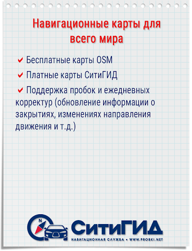 GPS навигатор CityGuide ПК