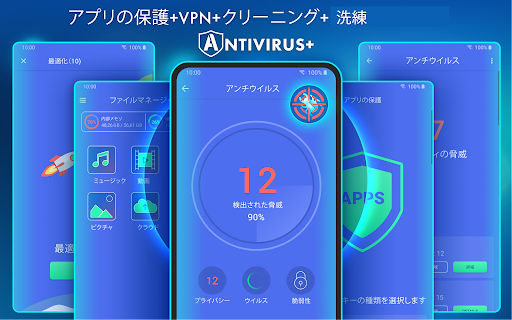 アンチウイルス-ウイルス保護、セキュリティ、VPN