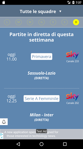 Partite in tv | Palinsesto PC