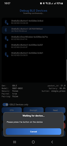 Shelly BLE Debug PC版