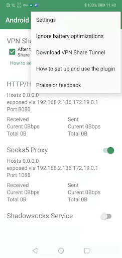Android Proxy Server PC