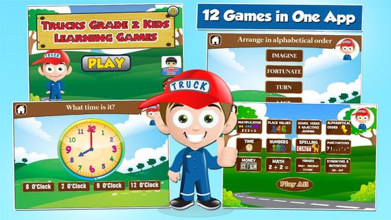 Second Grade Games: Kids Truck电脑版