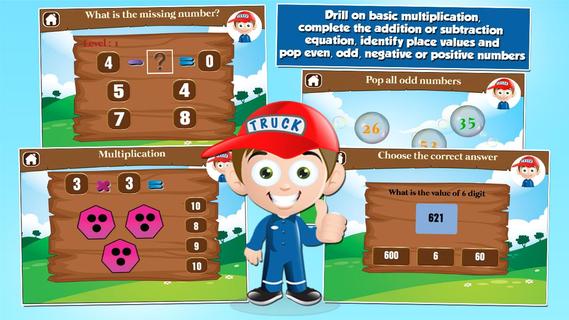 Second Grade Games: Kids Truck电脑版