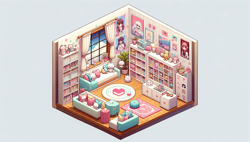 komputer Kawaii Puzzle: Unpacking Decor