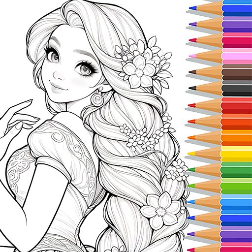 Princess Coloring:Drawing Game