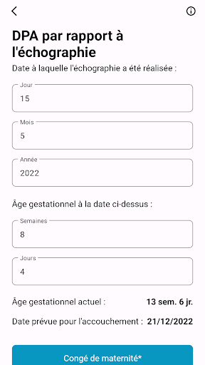 Calculateur Obstétrique PC