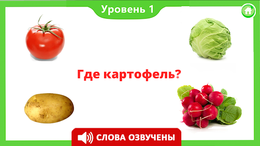 Фрукты овощи ягоды для детей PC