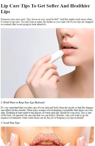 Lips Care Tips ????