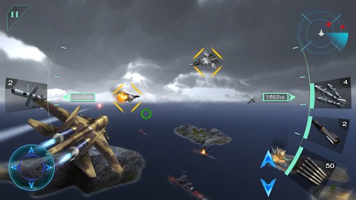 Luftkampf des Kampfjets 3D