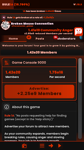 Rule1A Incremental: Idle Forum PC