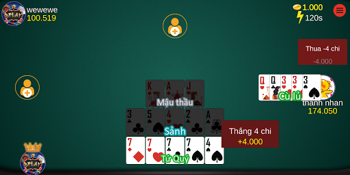 Bplay Đánh bài Tiến lên, phỏm PC