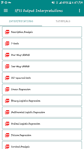 SPSS Output Interpretations PC