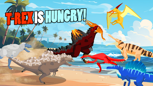 T-Rex Fights More Dinosaurs PC