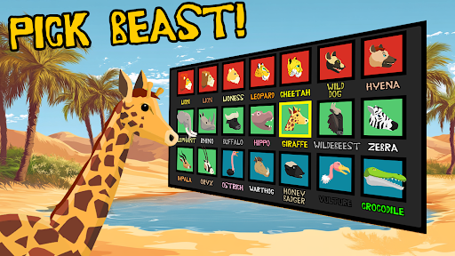 Lion Fights Savannah Animals PC