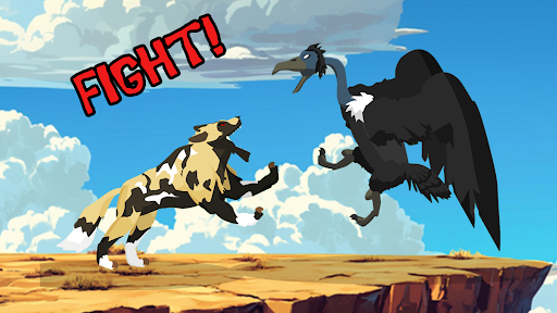 Lion Fights Savannah Animals PC