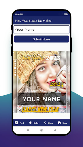 New Year Name DP Maker 2023