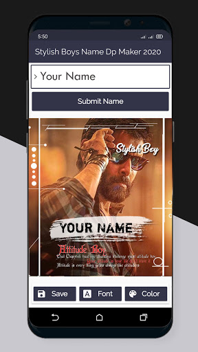 Stylish Boys Name DP Maker