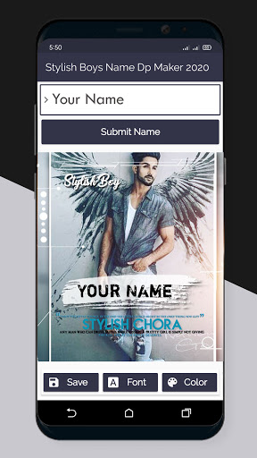 Stylish Boys Name DP Maker