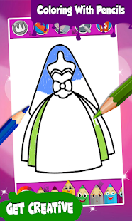Dresses Coloring Pages ( Coloring Book For Kids ) PC