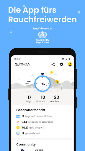 QuitNow: Rauchen aufhören
