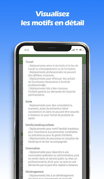 Attestation de déplacement 2021 - couvre-feu PC