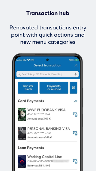 Eurobank Mobile App PC