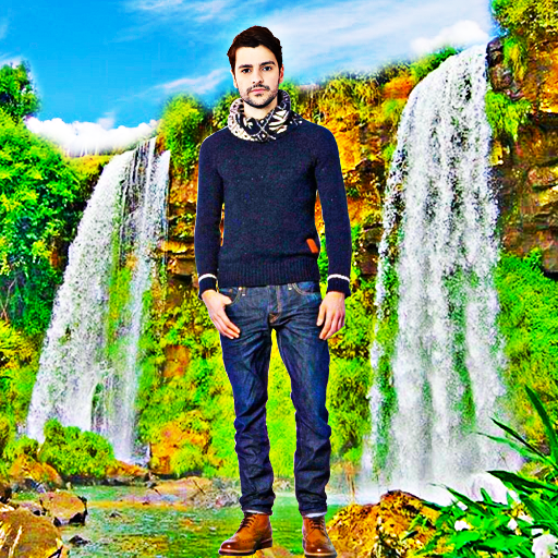 Waterfall photo editor frames PC
