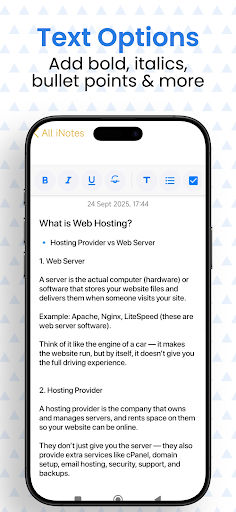 komputer iPhone type of iNote - iOS 17