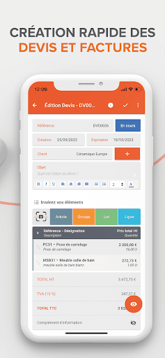 Artinove, Devis Facture facile PC