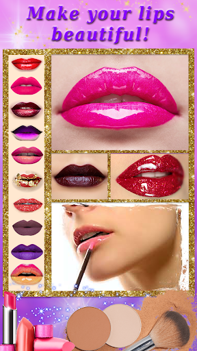 جمال كام الشعر والمكياج الحاسوب