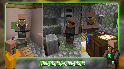 Villagers & Pillagers Mincraft PC